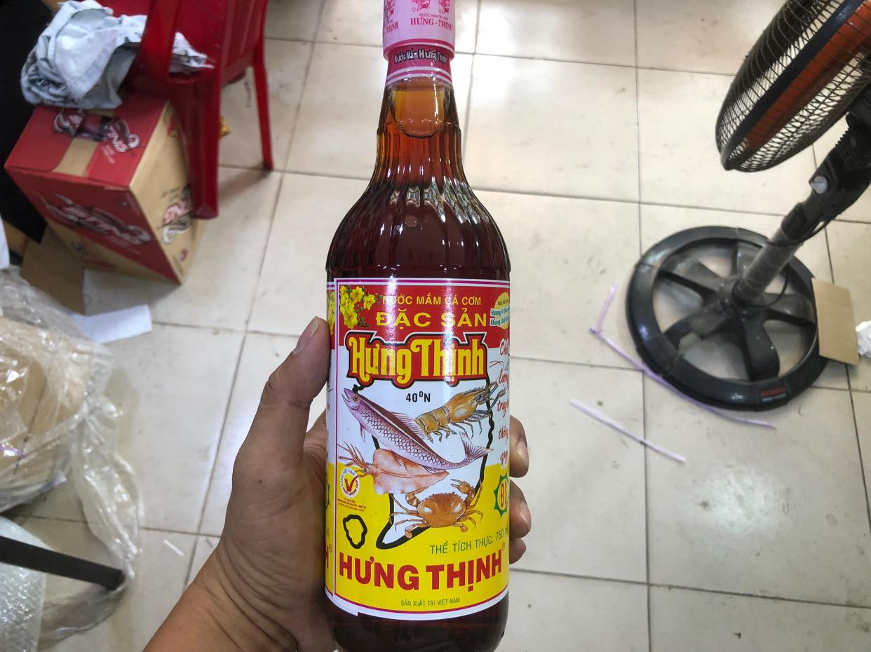 NƯỚC MẮM HƯNG THỊNH 40 ĐỘ ĐẠM 750ML (NẮP HỒNG) - 40N FISH SAUCE