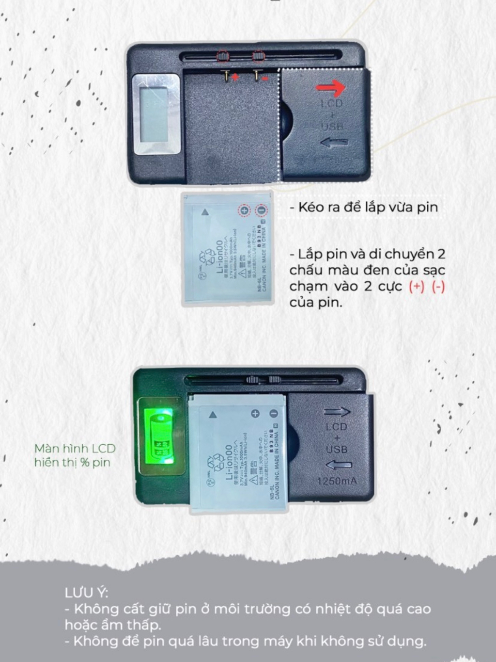[SE46] Sạc Đa năng Đồng Hồ LCD + USB