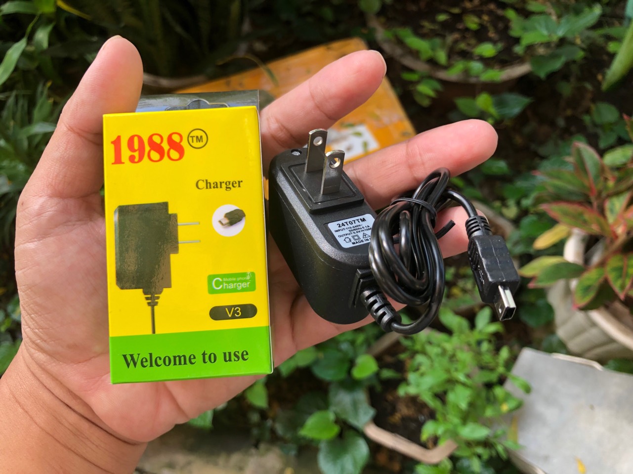 [Se14.3] Sạc Liền Dây TM 1988 V3 có đèn báo sạc