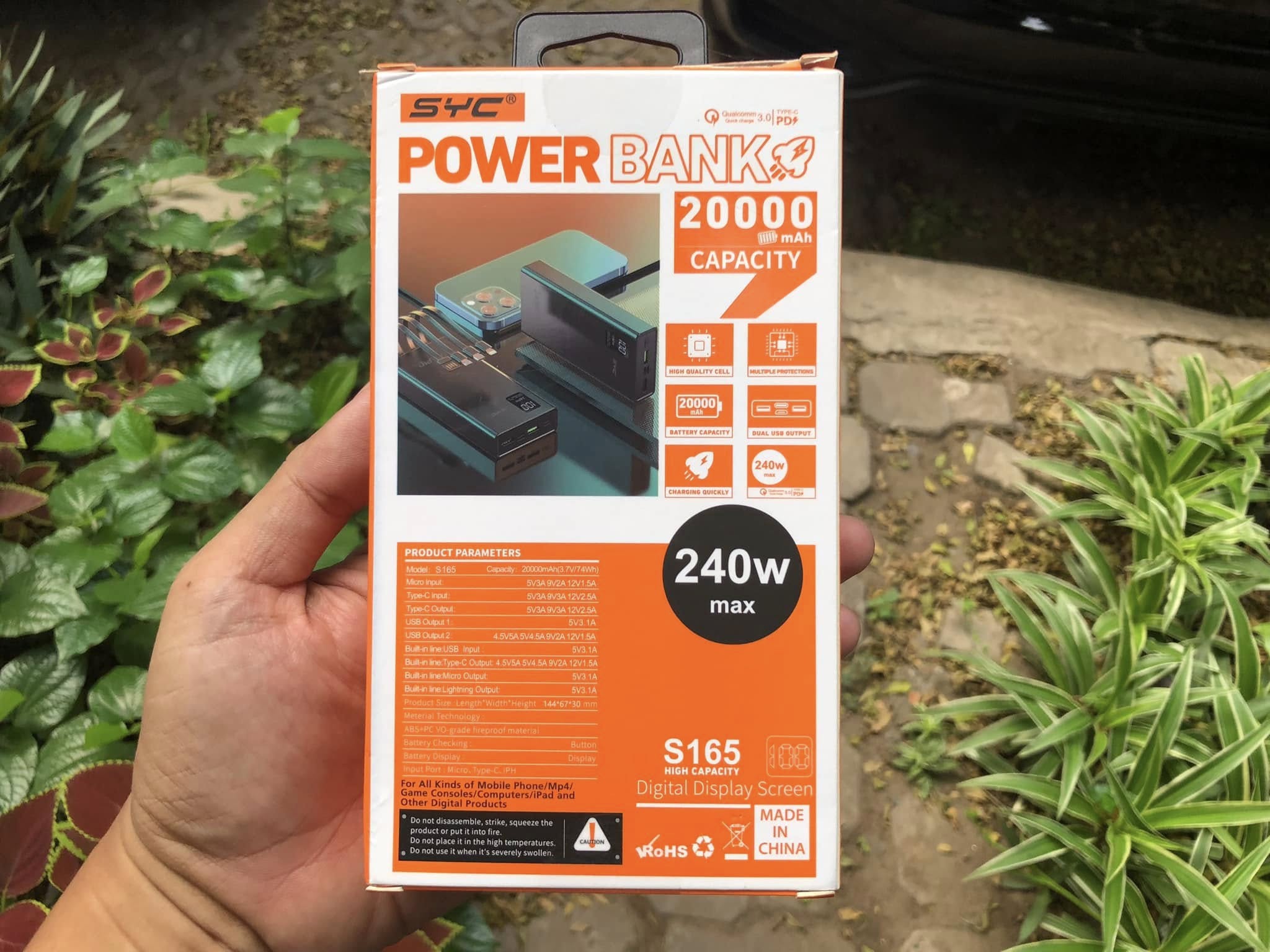[SE210] Sạc dự phòng SYC S165 20000 mah đủ dung lượng