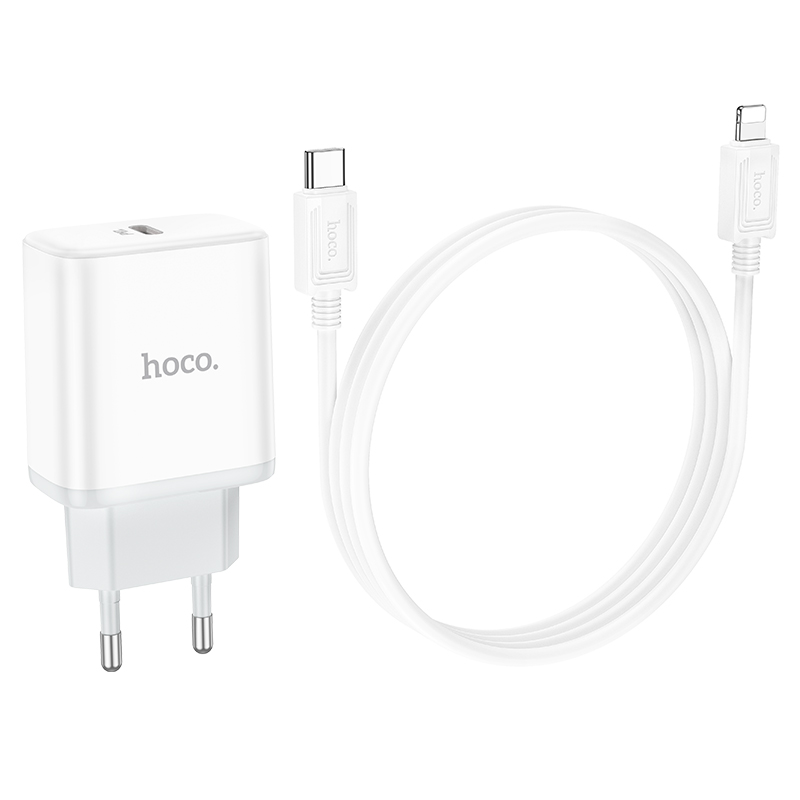 [SE80] Bộ cốc cáp hoco C104A 20W(PD/QC/FCP/AFC) (Type C To Lightning)
