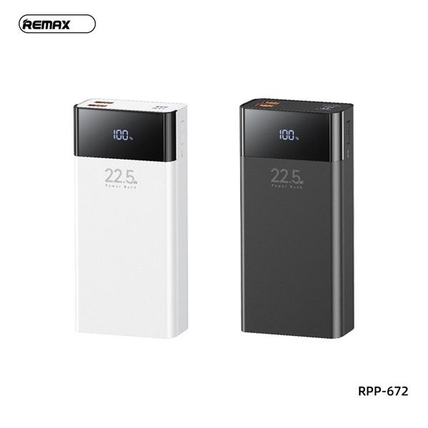 [SE270][REMAX RPP-672] Pin sạc dự phòng 20000mAh QC3.0+PD 22.5W(500g)