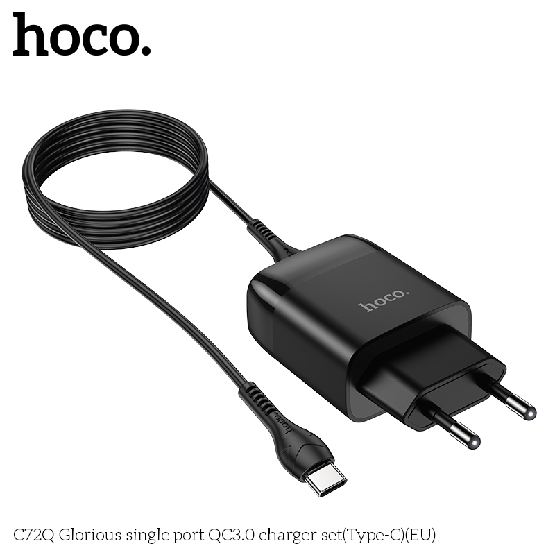 [SE51]Bộ sạc nhanh QC 3.0 18W Hoco c72Q Micro