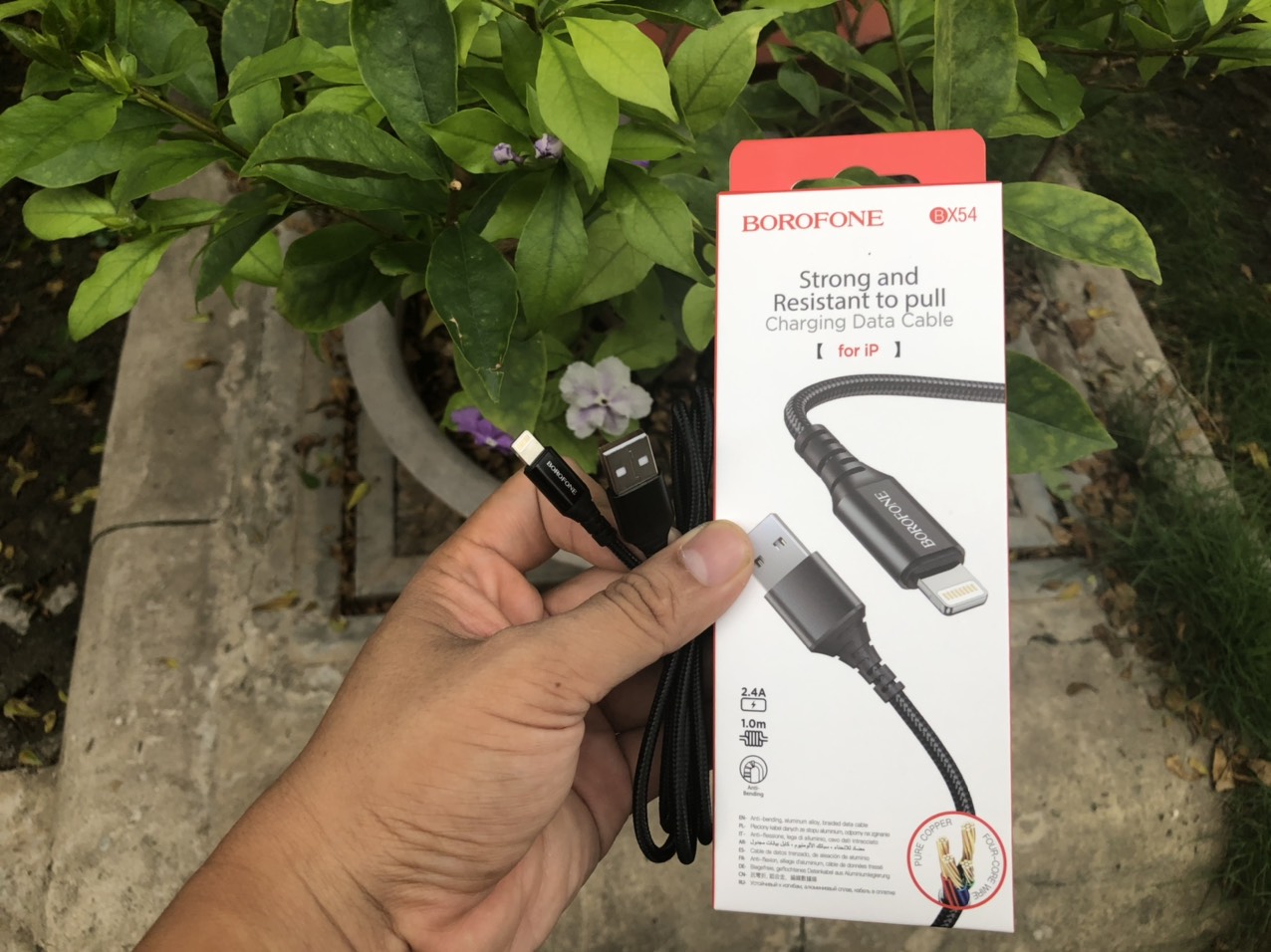 [SE14] Cáp Sạc Borofone Bx54 dây dù Iphone chống đức