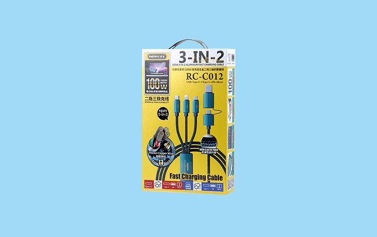 [SE160]Cáp sạc nhanh đa năng 3in2 100W Remax RC-C012