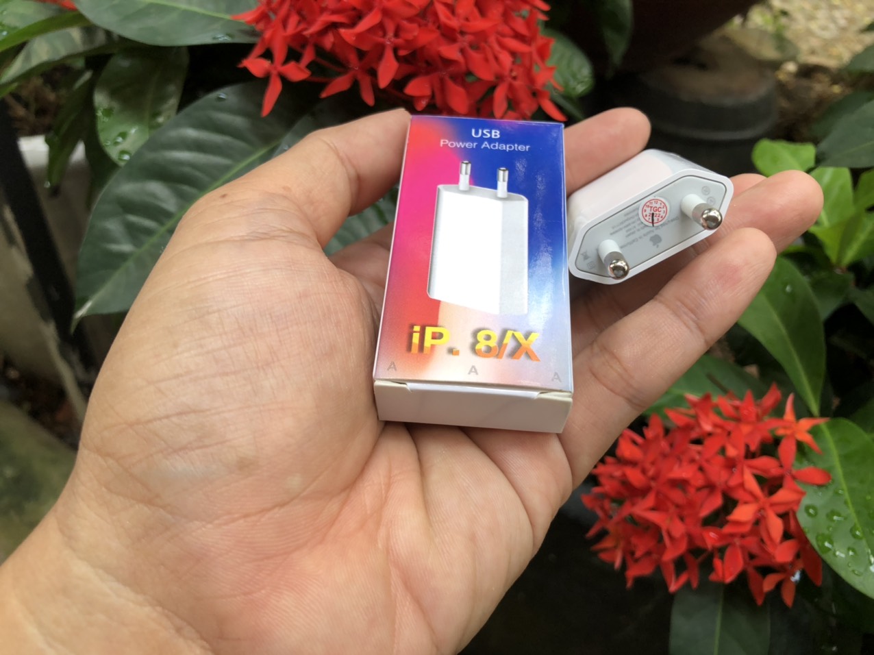 [SE25]Cóc dẹt Sạc IPhone 5W chuẩn zin