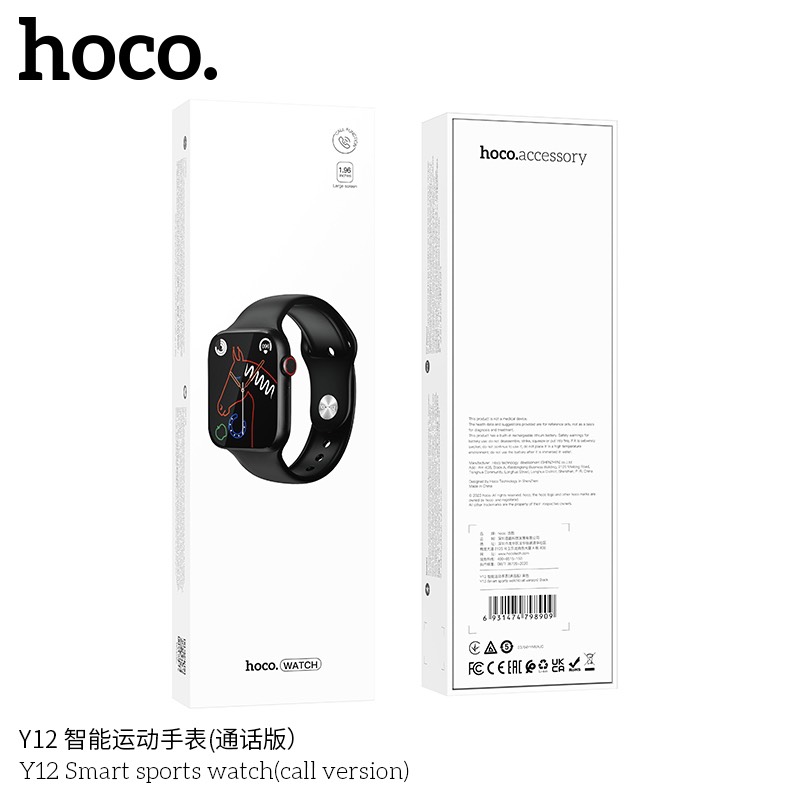 [SE390]Đồng hồ Smartwatch Hoco Y12