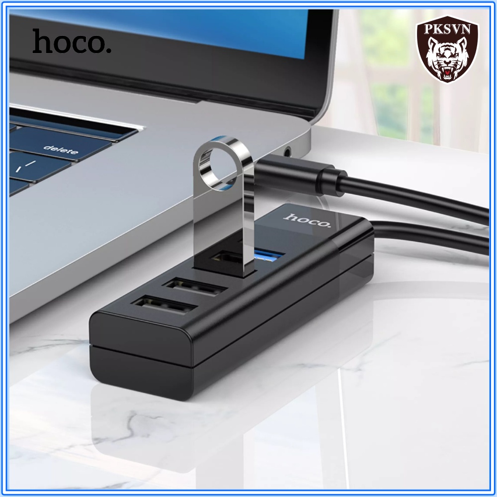 [SE85] Bộ Chia Cổng USB 3.0 & USB 2.0 Chính Hãng Hoco HB25 - Hub chia cổng 4 in 1 Cao Cấp, Tiện Lợi - Bảo Hành 12 Tháng