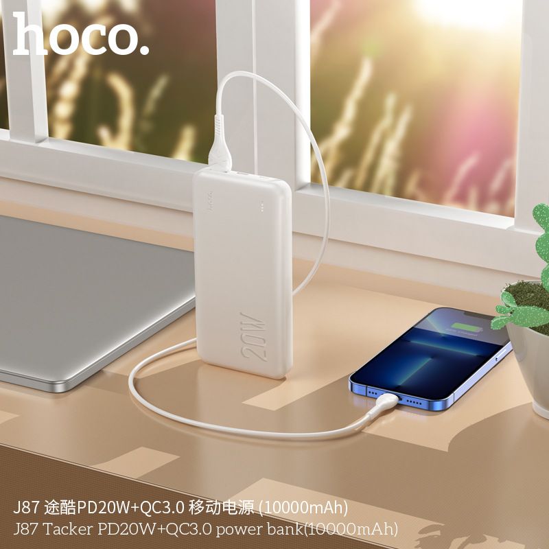 [SE170]Pin Sạc Dự Phòng Chính Hãng HOCO J87- 10.000mAh - Sạc Nhanh QC 3.0 - PD 20w