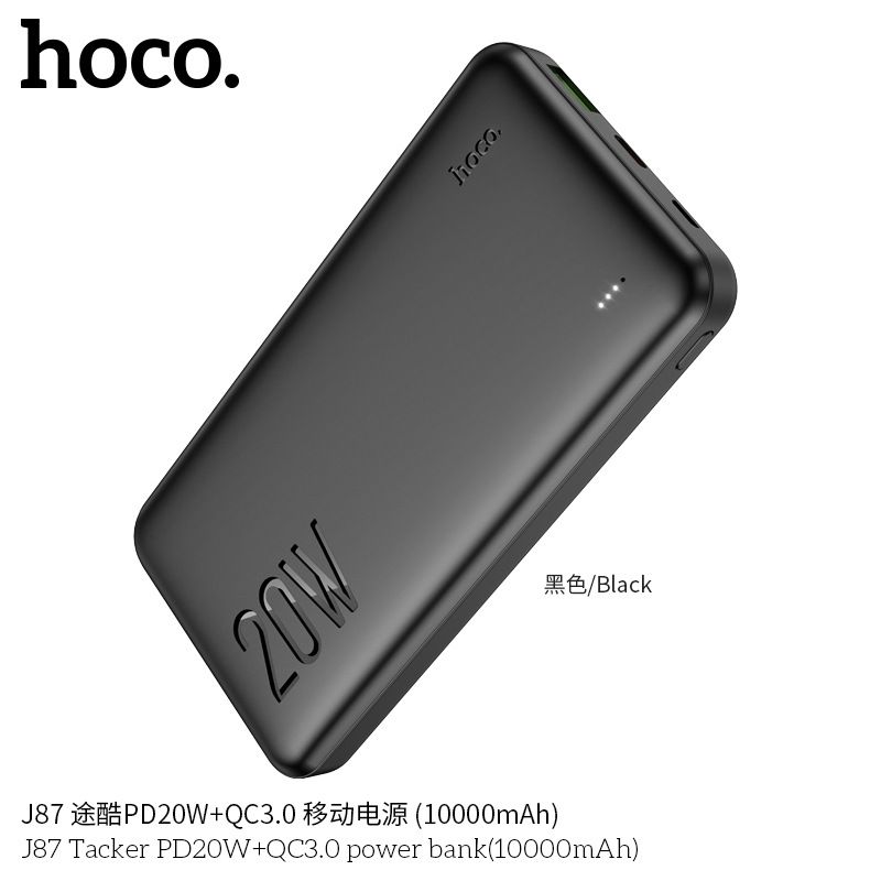 [SE170]Pin Sạc Dự Phòng Chính Hãng HOCO J87- 10.000mAh - Sạc Nhanh QC 3.0 - PD 20w