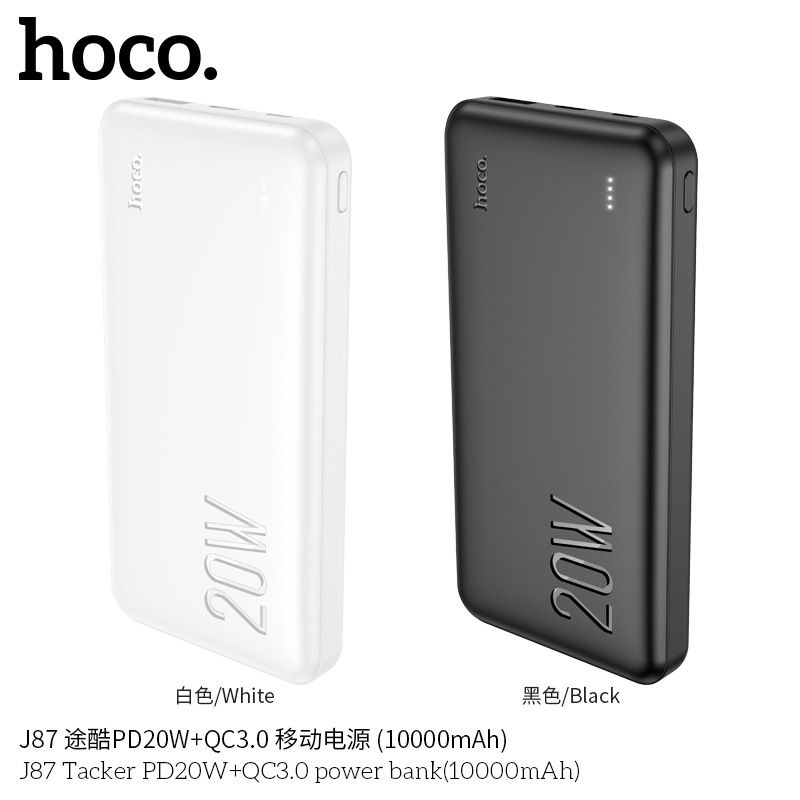 [SE170]Pin Sạc Dự Phòng Chính Hãng HOCO J87- 10.000mAh - Sạc Nhanh QC 3.0 - PD 20w