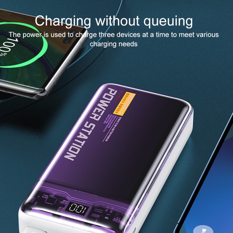[SE255]Pin dự phòng WEKOME WP-349 20000mAh input TypeC, 2 USB output 2.1A, thiết kế cực đẹp