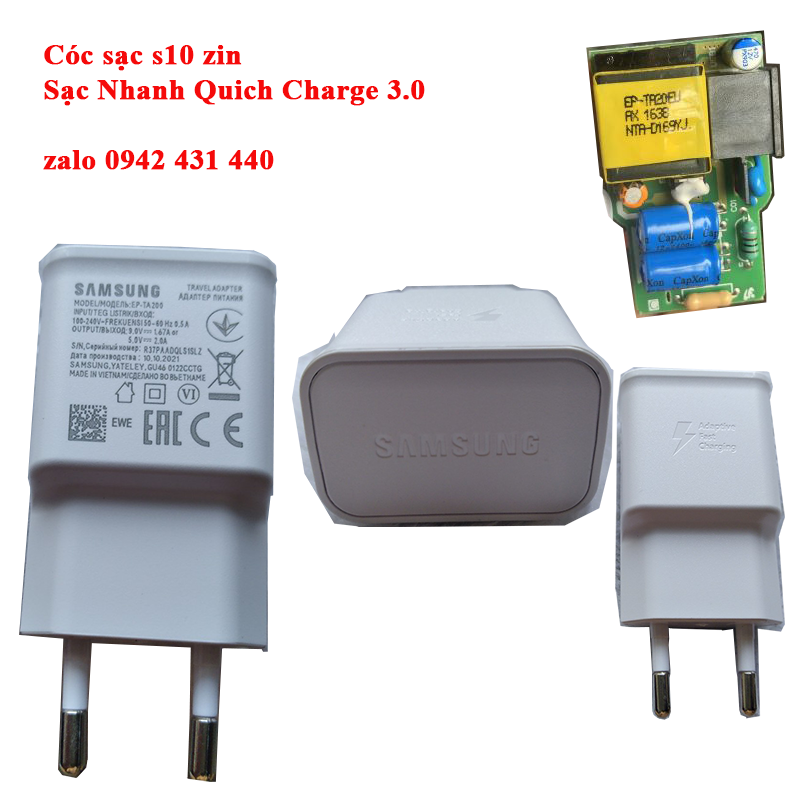 [SE21] Cóc sạc S10 Chuẩn zin xịn