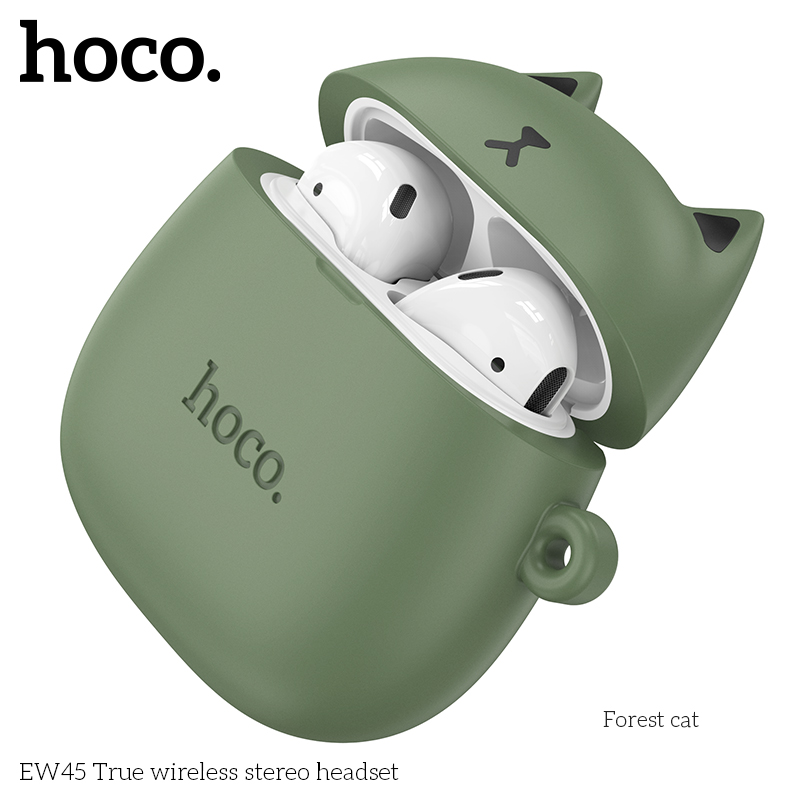 [SE172]Tai Nghe Bluetooth Hoco EW45 TWS Cute Cat Hình Mèo V5.3 Pin 4h Cực Hay