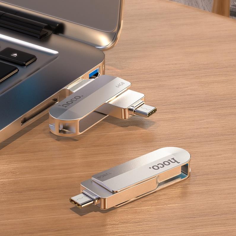 [SE121][16G]USB 3.0 OTG Hoco UD10 Wise 16GB cổng TypeC và USB 3.0