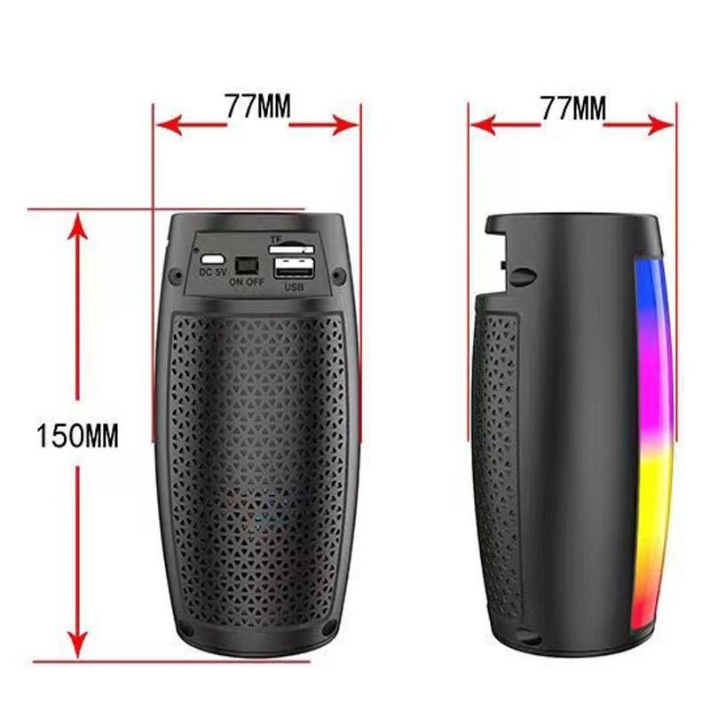 [SE138]Loa Bluetooth V5.0 không dây WK WeKome D40 cầm tay, để bàn, có đèn LED
