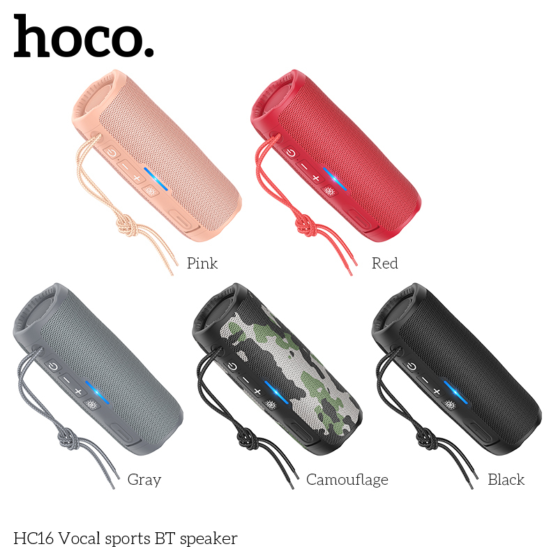 [SE170]Loa Bluetooth Hoco HC16, Hỗ Trợ Khe Cắm Thẻ Nhớ, USB, 4H Nghe Nhạc, Công Suất 10W, Âm Thanh Sống Động