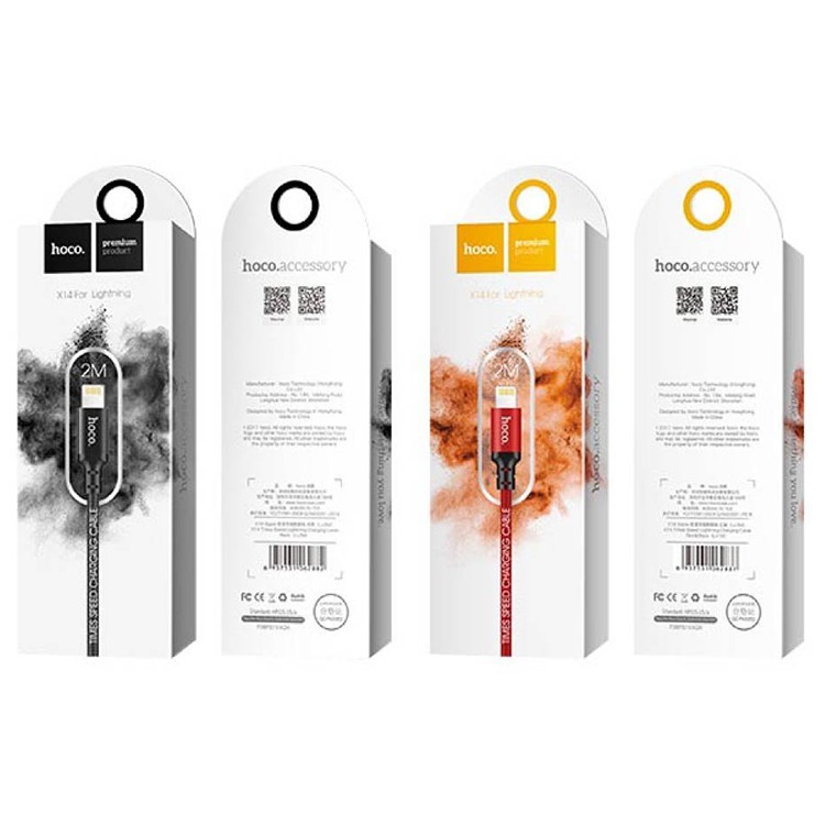 [SE24]Cáp sạc Iphone hoco x14 1m