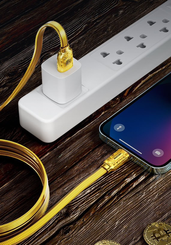[SE69]CÁP SẠC 6A VÀNG WEKOME WDC-161M đầu MicroUsb