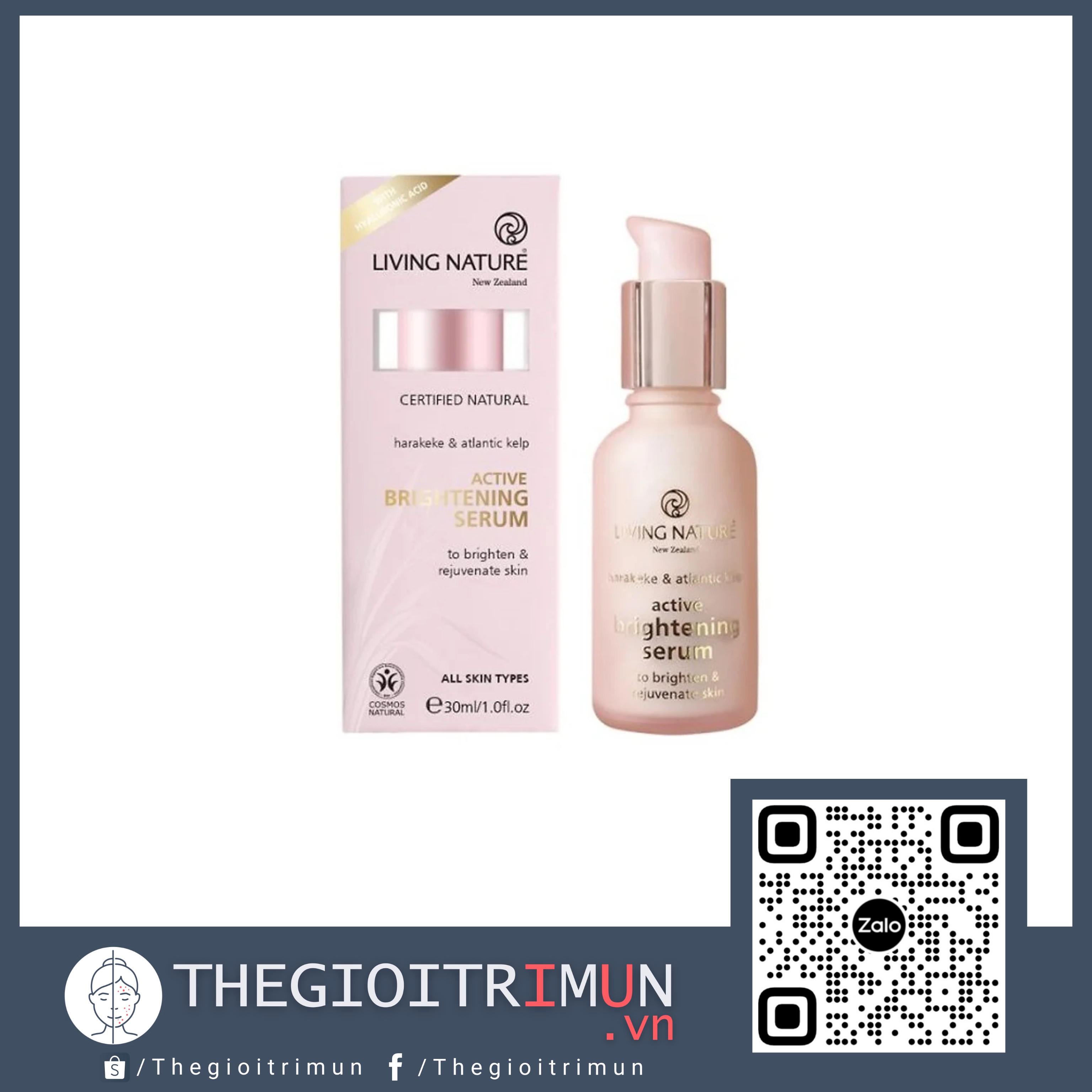 Serum dưỡng trắng da, chống lão hóa Living Nature Active Brightening Serum