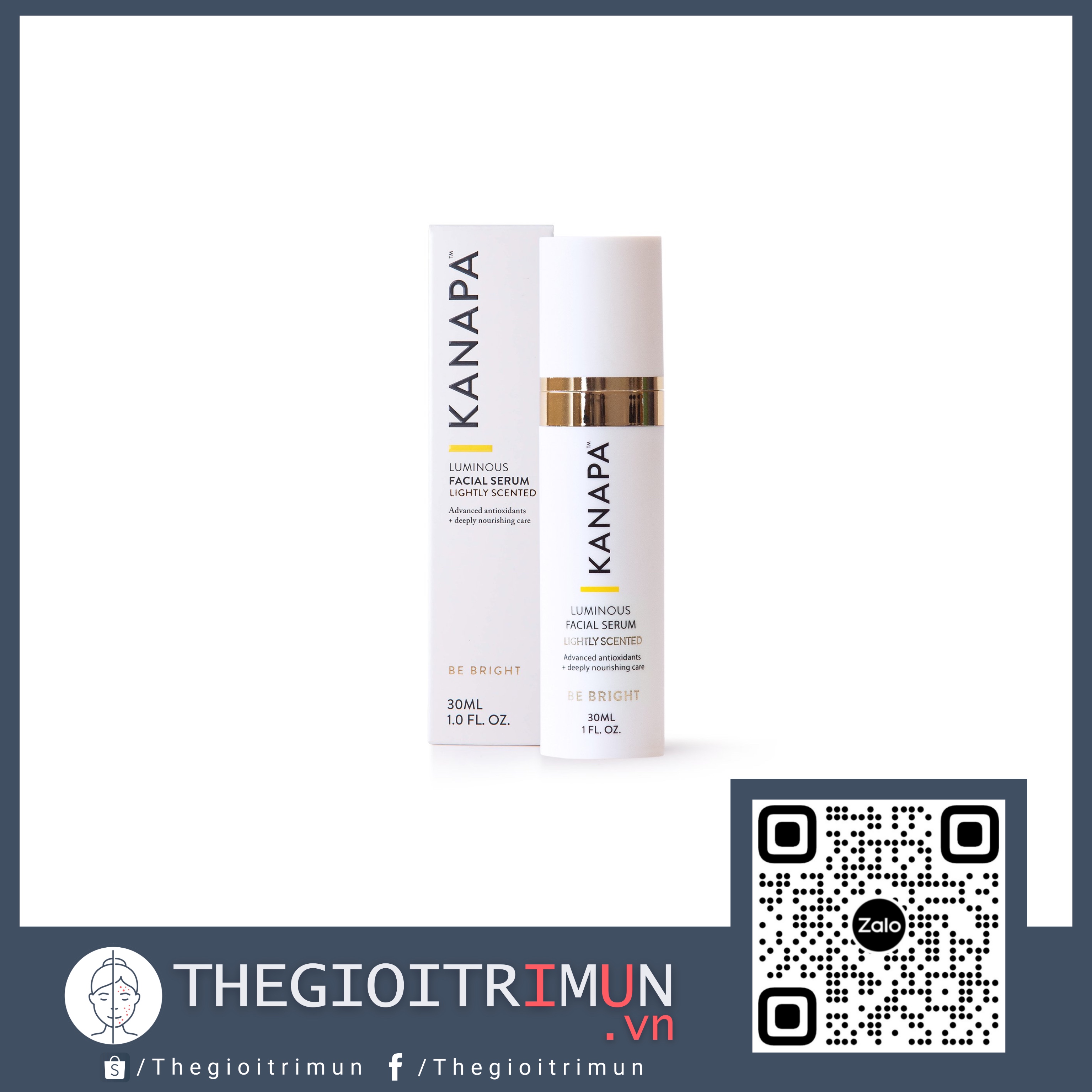 Serum dưỡng sáng da Kanapa Luminous Facial Serum 30ml