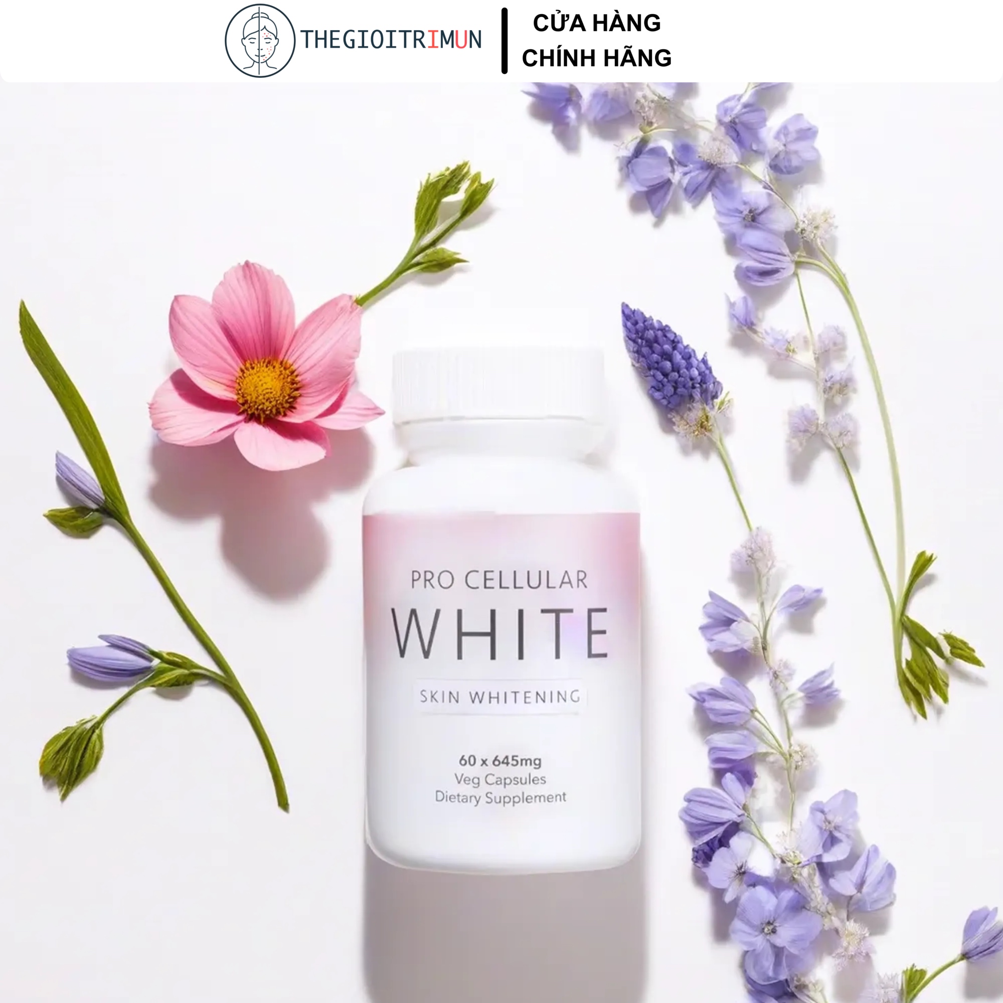 Viên uống sáng da Deep Blue Health PRO CELLULAR WHITE 60 viên
