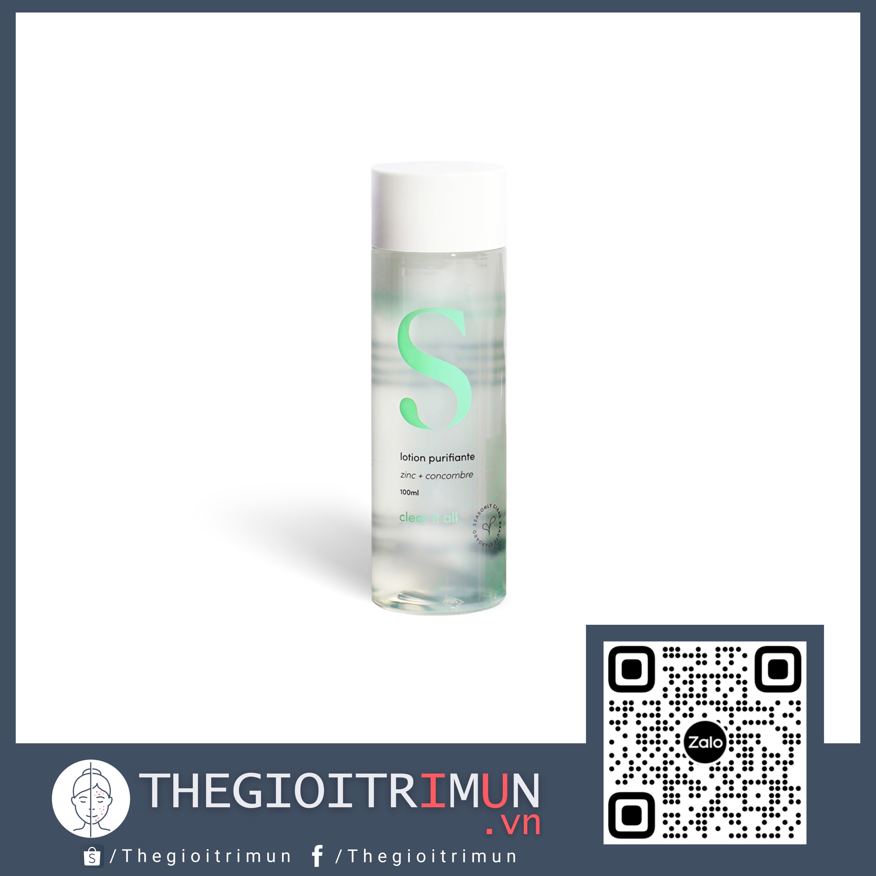 Nước hoa hồng Seasonly Purifying Lotion (Lotion Purifiante) 100ml