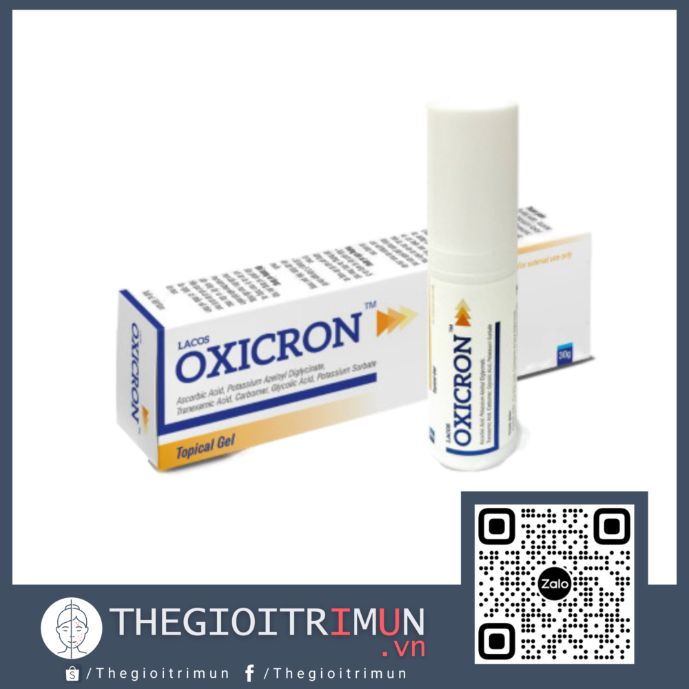 GEL TRỊ MỤN LACOS OXICRON - Tuýp 30g