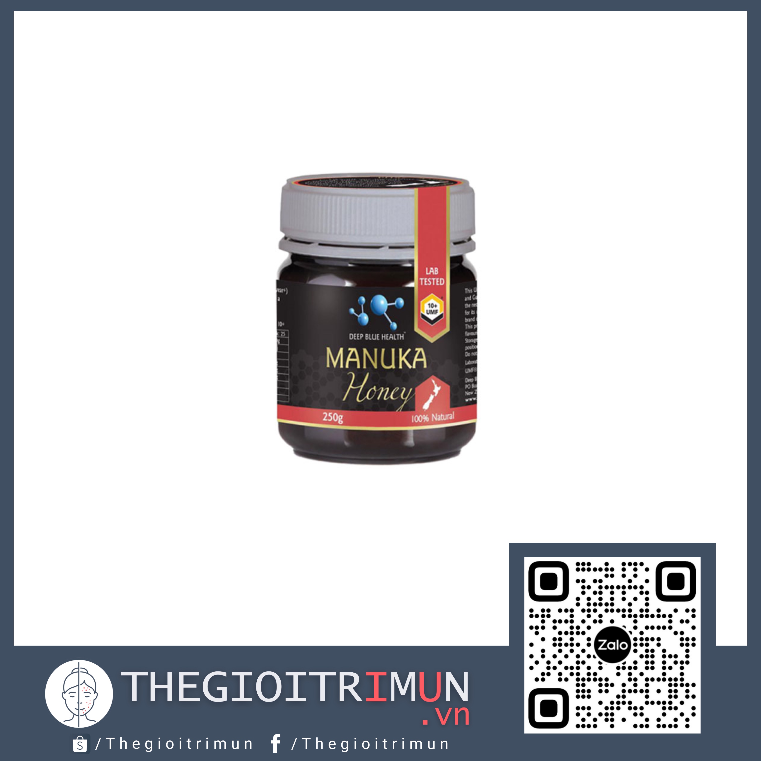 Mật ong Manuka 100% nguyên chất Deep Blue Health Manuka Honey UMF 10+