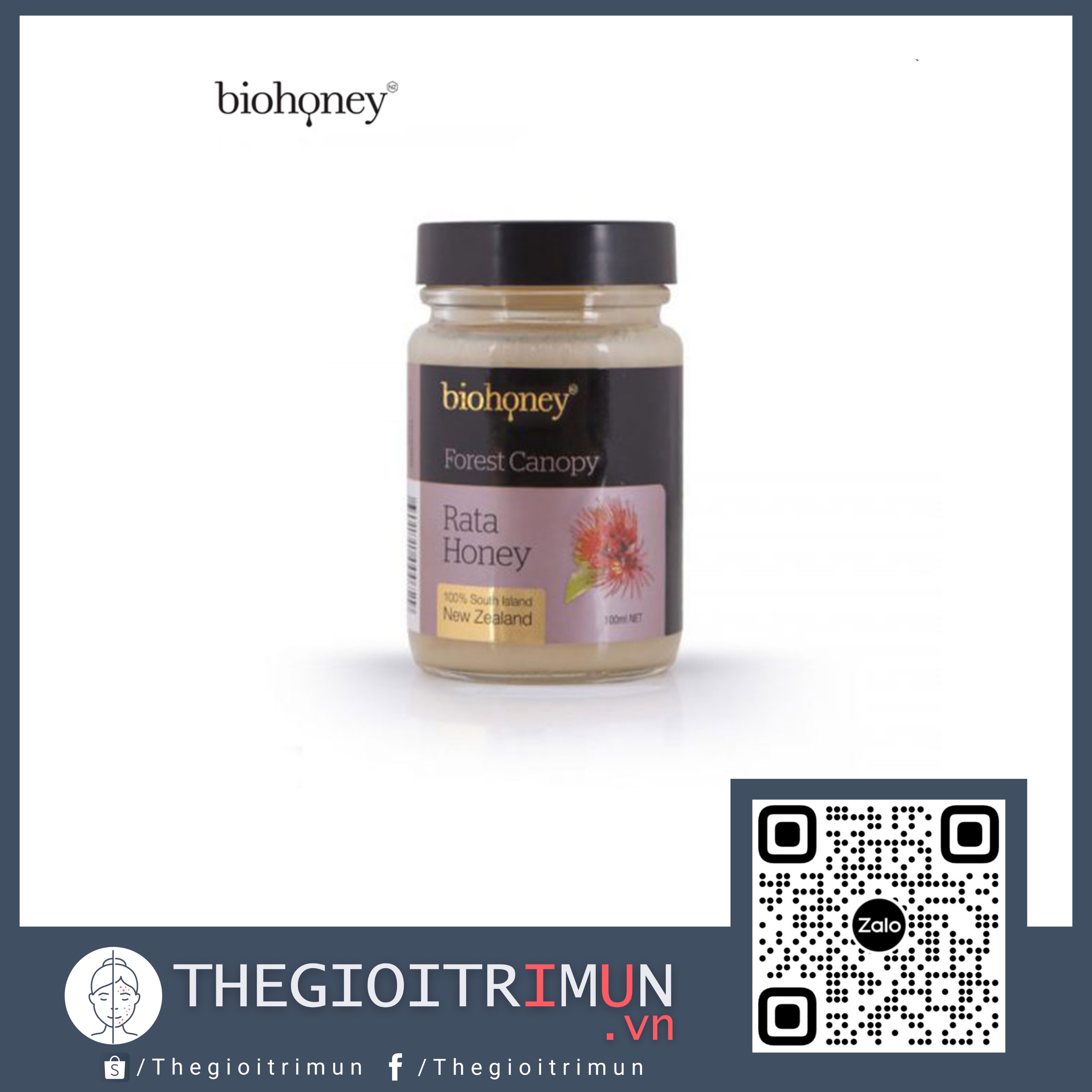 Mật ong Rata nguyên chất Biohoney Southern Rata Honey 270g