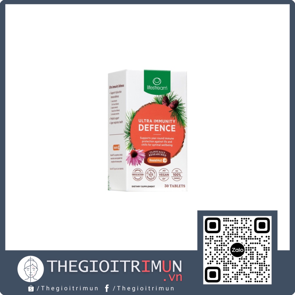 Viên uống tăng cường miễn dịch Lifestream Ultra Immunity Defence 30 viên