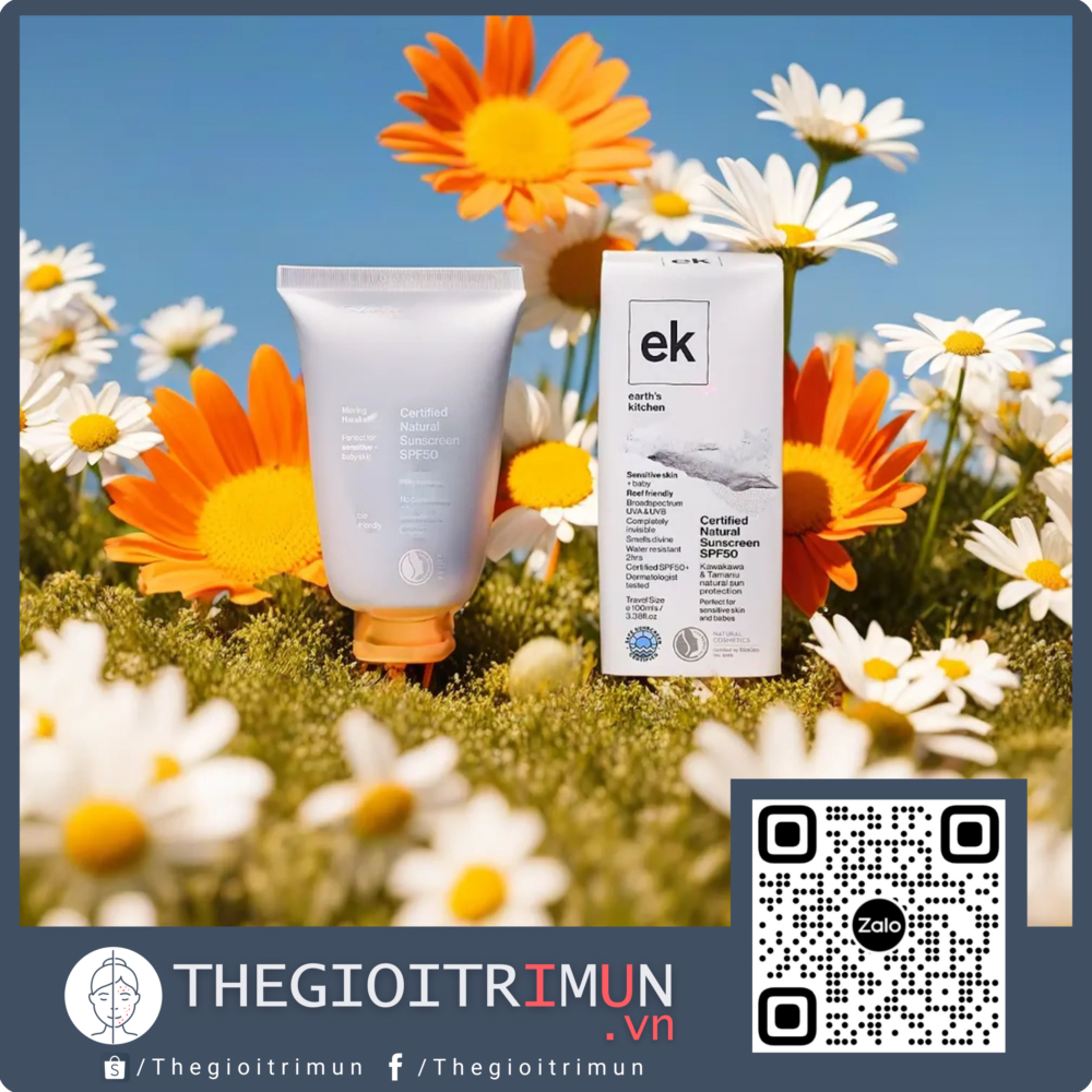 Kem chống nắng hữu cơ EK Kawakawa Sunscreen SPF50 150g
