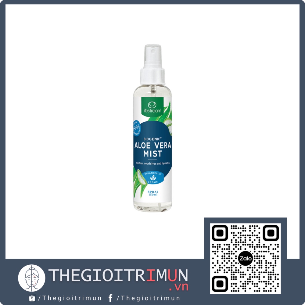Xịt Lô Hội Làm Dịu Da Lifestream Biogenic Aloe Vera Mist 150ml