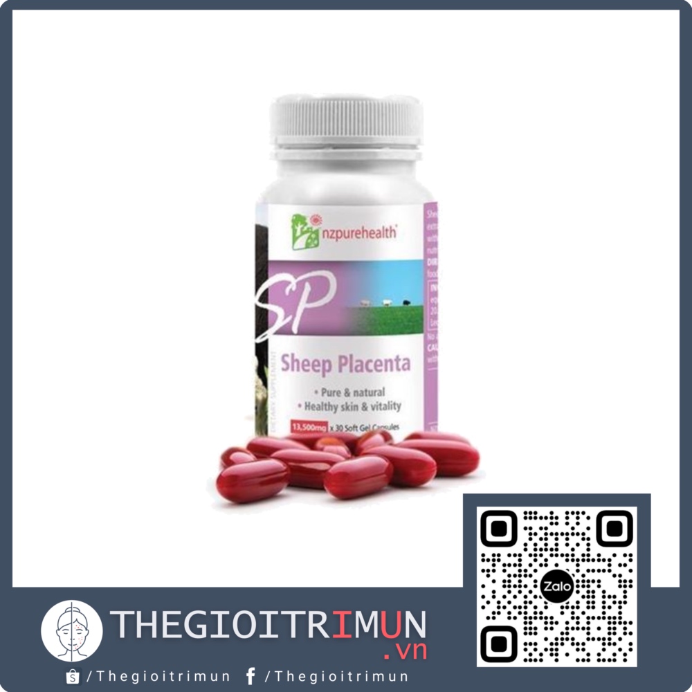 Viên Uống Nhau Thai Cừu Làm Mờ Nám, Tàn Nhang Sheep Placenta NZPureHealth