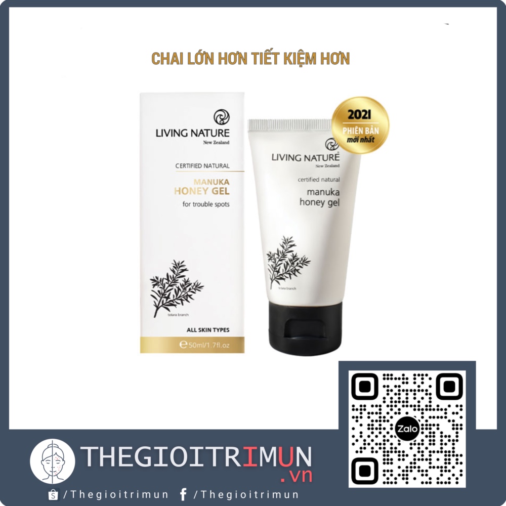 Gel mật ong Living Nature Manuka Honey Gel 10ml