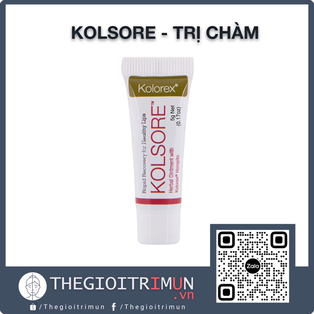 Kem trị chàm môi, herpes môi Kolorex Kolsore Lip Care Ointment 3g (0.1 oz) / 5g (0.17 oz)