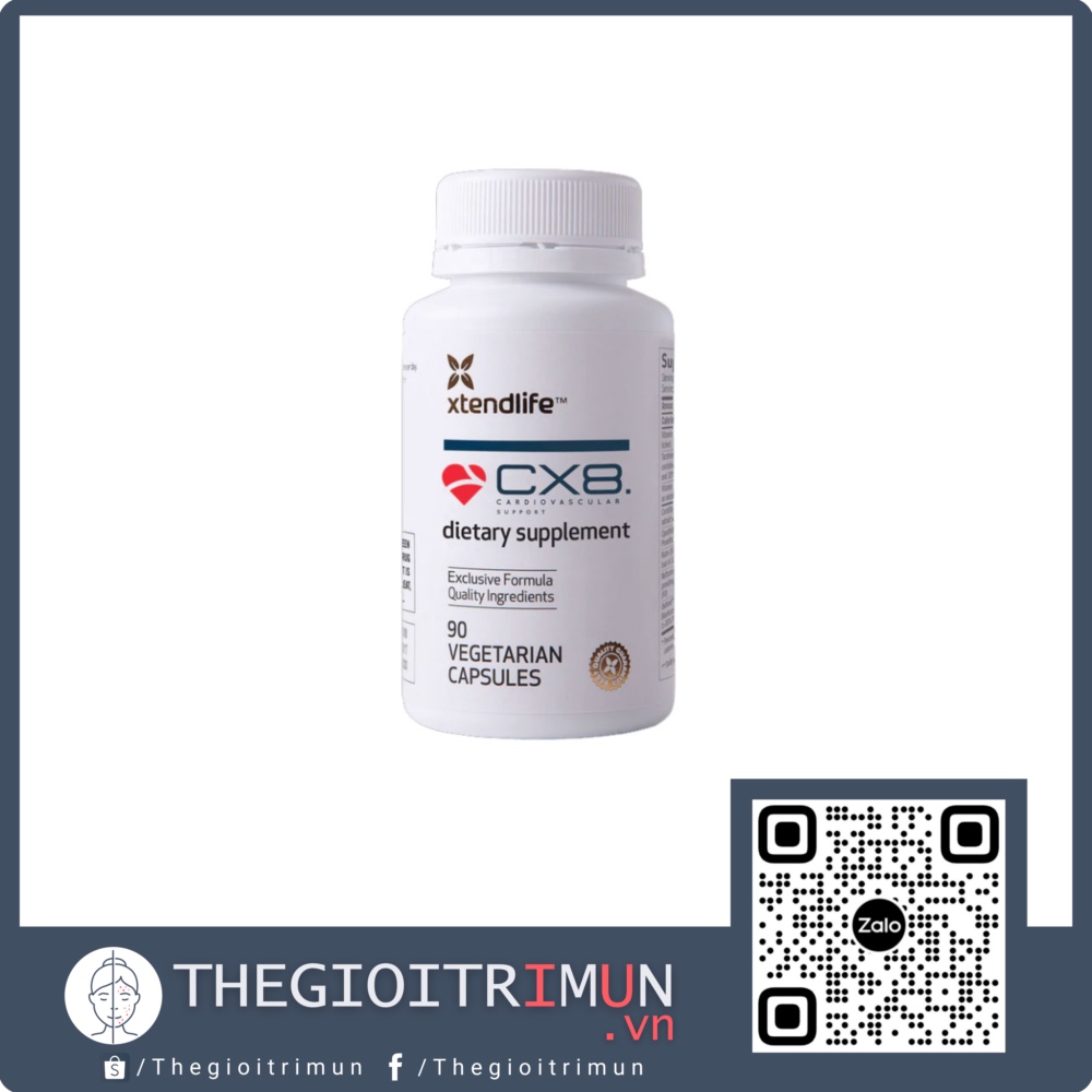Viên Uống Hỗ Trợ Tim Mạch, Ngừa Đột Quỵ CX8 Xtend Life (90 Viên)
