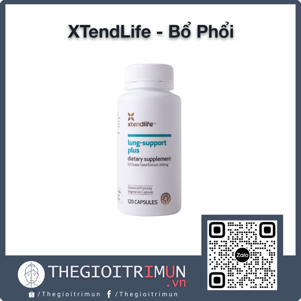 Viên Uống Bổ Phổi Xtend Life Lung Support Plus (120 Viên)