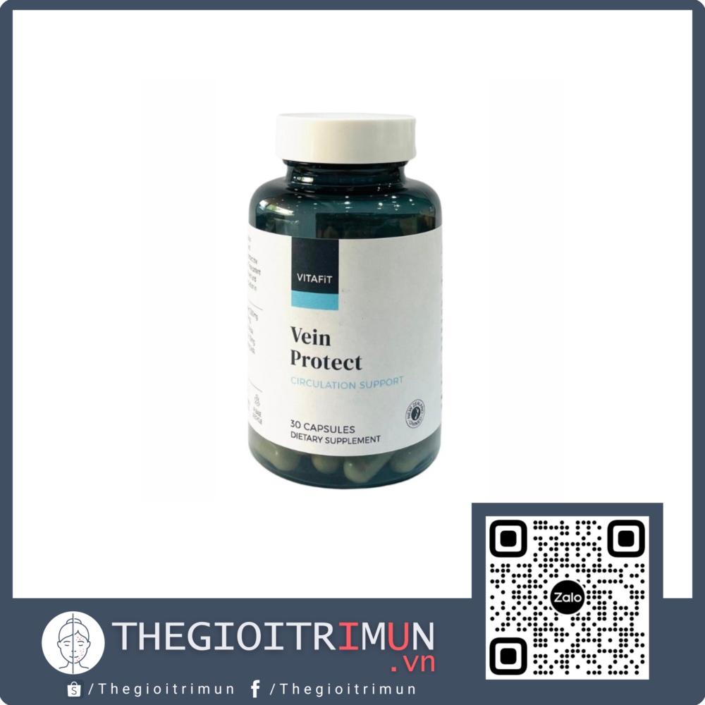 Viên uống giảm suy giãn tĩnh mạch và trĩ VitaFit Vein Protect (30 viên)
