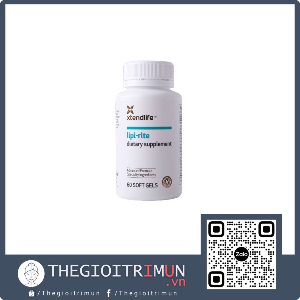 Viên Uống Giảm Mỡ Máu Cholesterol Xtend-Life Lipi Rite (60 Viên)