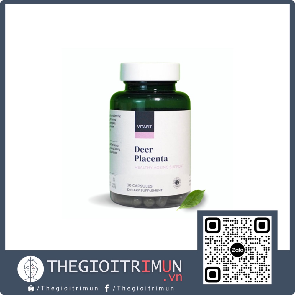Viên uống chống lão hoá nhau thai hươu VitaFit Deer Placenta (30 viên)