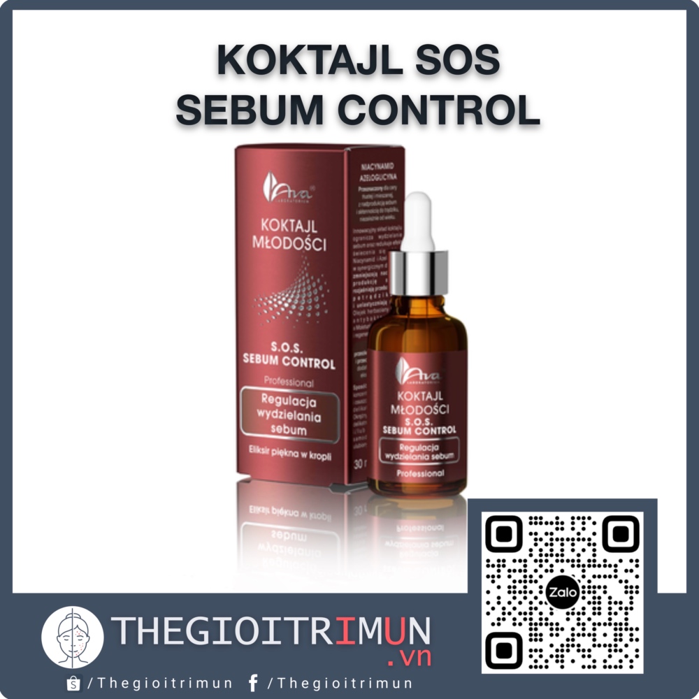 Tinh Chất Làm Giảm Bóng Nhờn Và Mờ Vết Thâm Ava Youth Cocktail S.O.S Sebum Control 30Ml (Hộp)