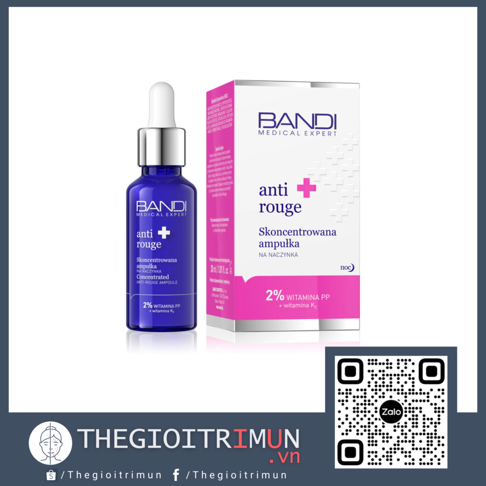 Serum dưỡng phục hồi da BANDI ANTI ROUGE CONCENTRATED AMPOULE 30ml
