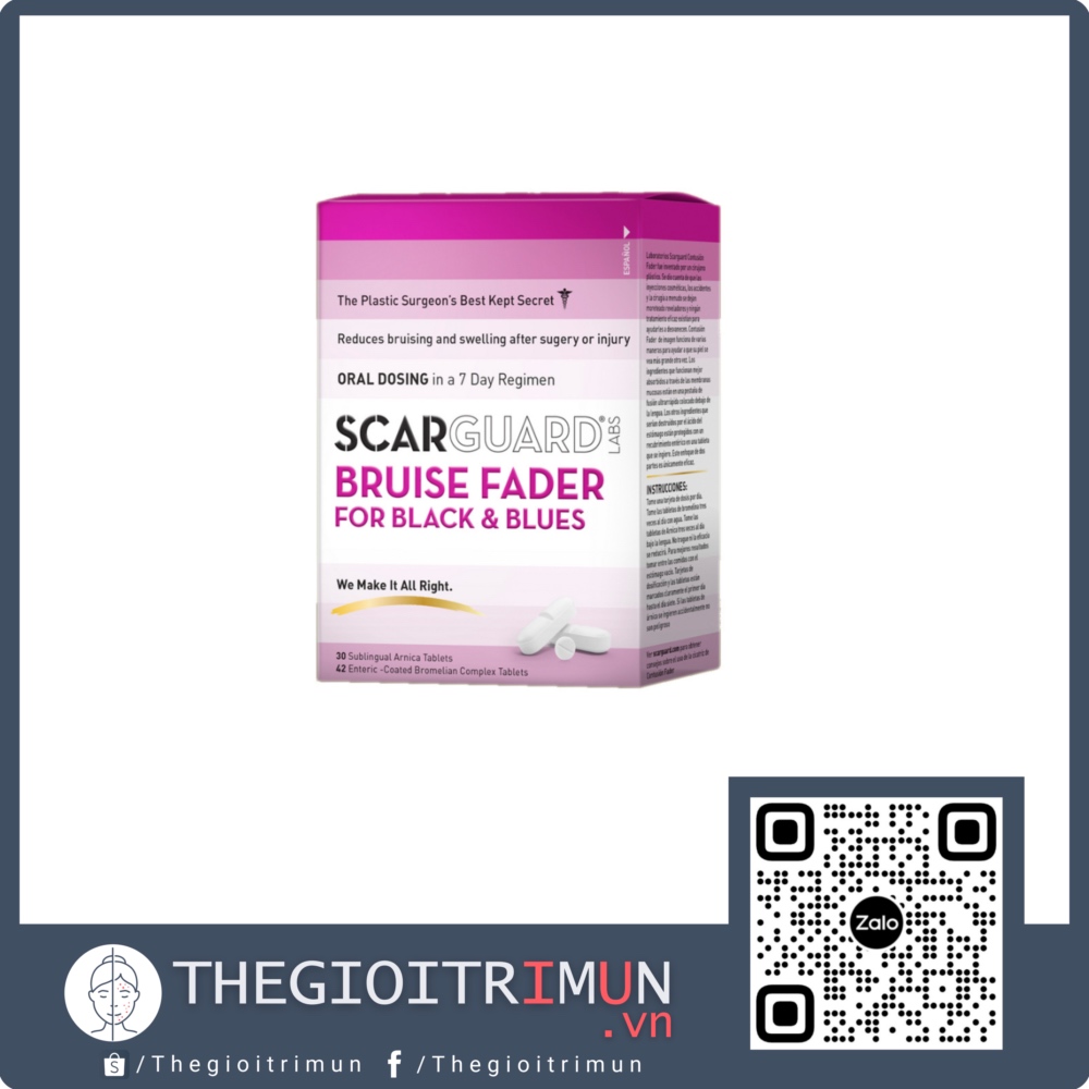 Viên tan vết bầm tím Scarguard Bruise Fader (uống & ngậm)