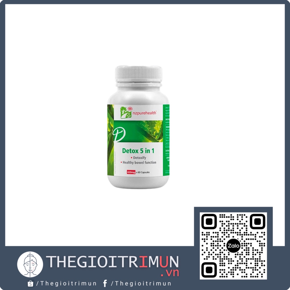 Viên Giải Độc Cơ Thể NZPurehealth Detox 5 in 1 (30 viên)