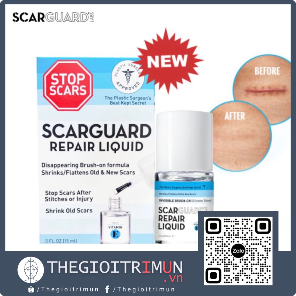 Gel Trị Sẹo Lồi Scarguard Repair Liquid 15ml (Scarguard MD)