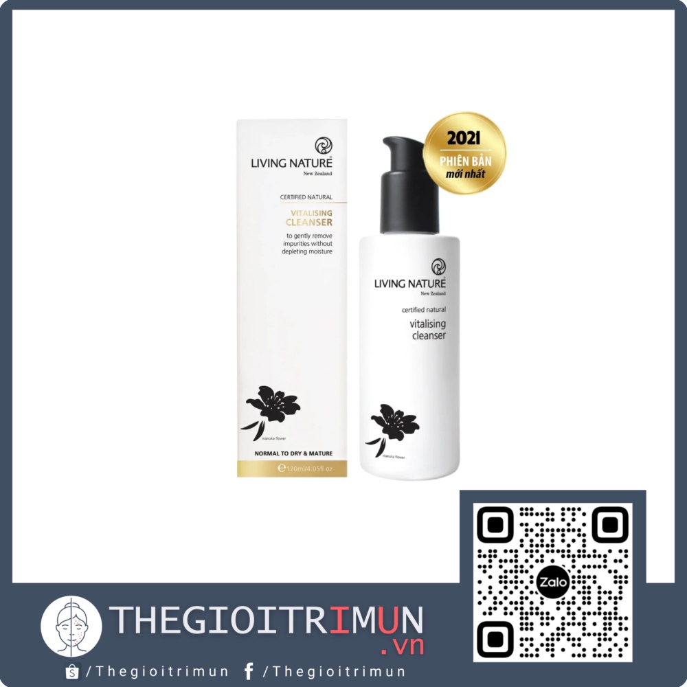 Sữa rửa mặt cho da thường/ khô Vitalising Cleanser 120ml