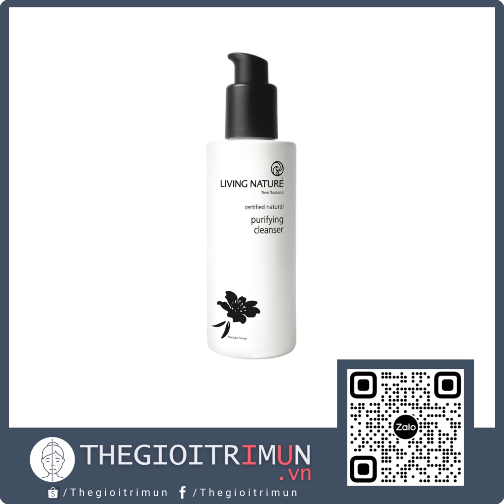 Sữa rửa mặt da dầu mụn Living Nature Purifying Cleanser 120ml (Bản mới)
