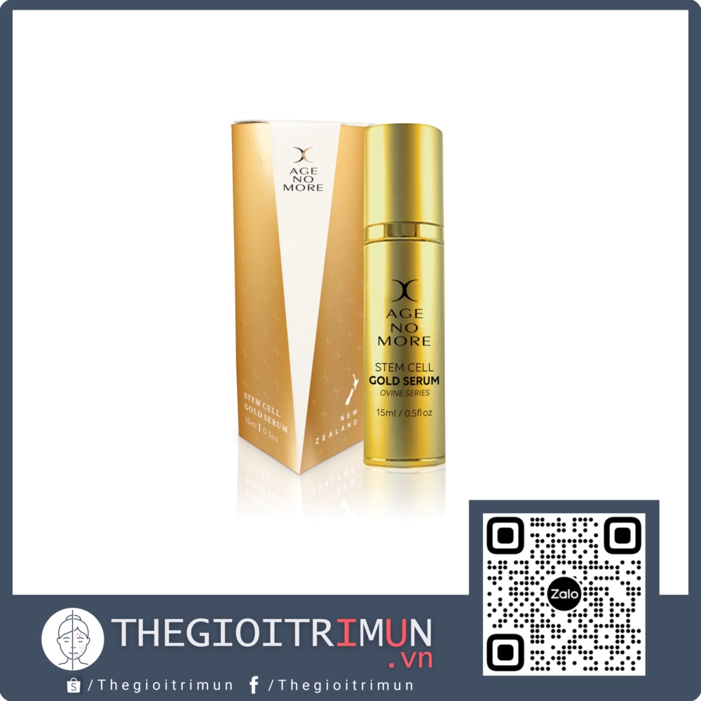Serum tế bào gốc nhau thai cừu Age No More Stem Cell Gold Serum (15ml)
