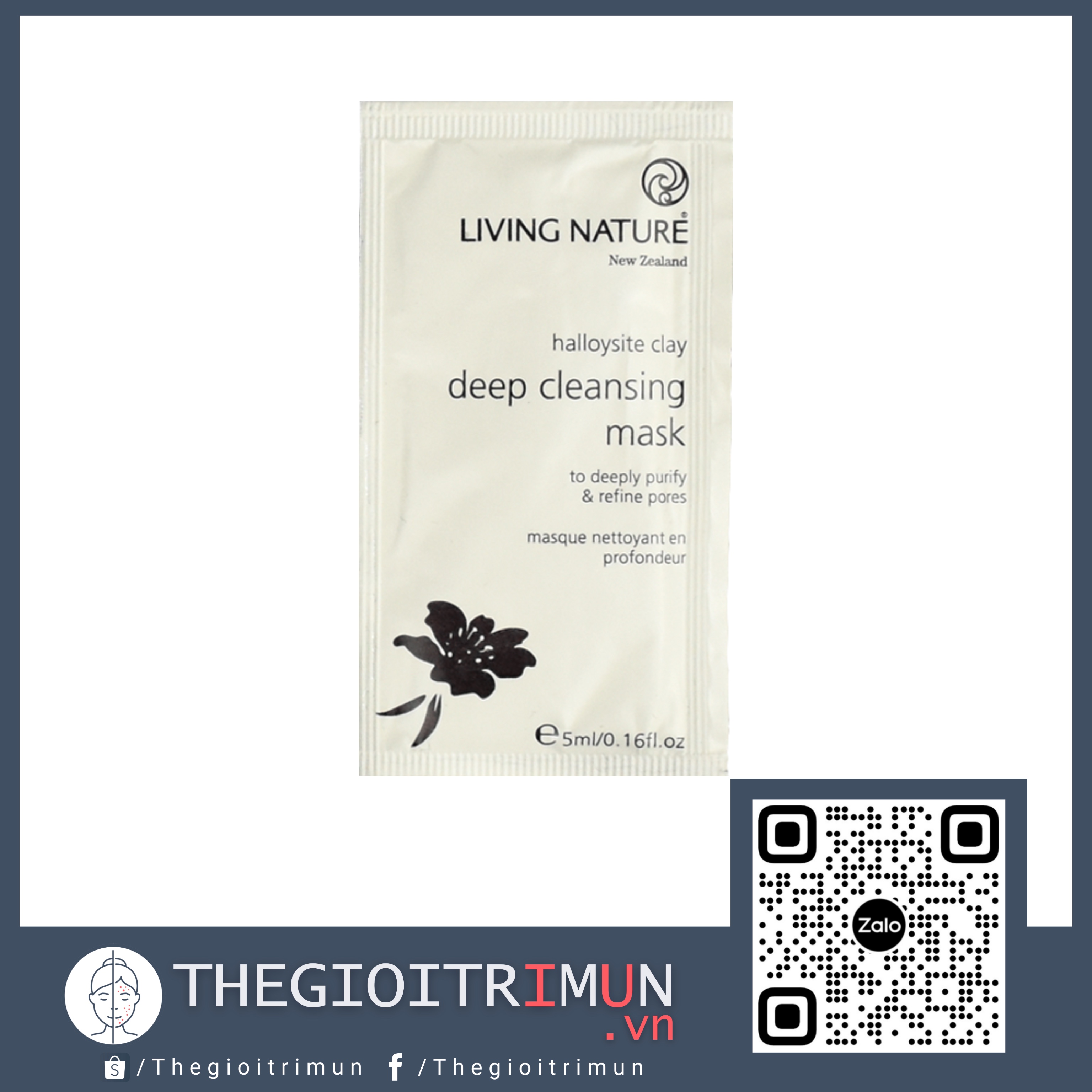 Mặt nạ đất sét Living Nature Deep Cleansing Mask (Gói)